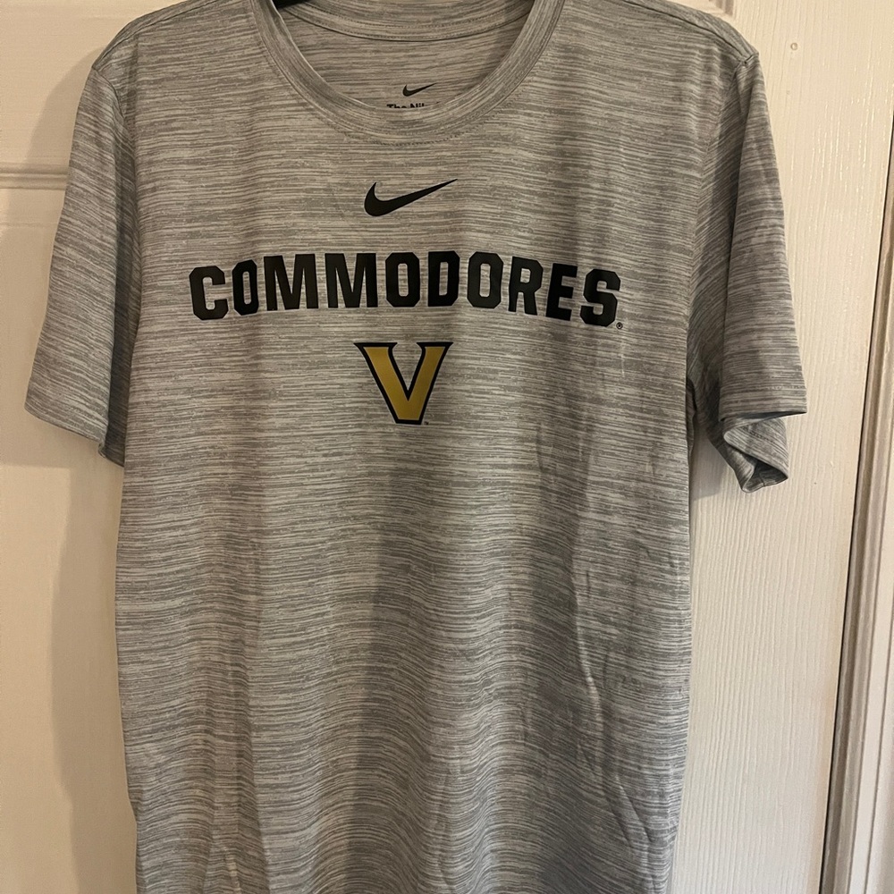Nike Gray Tee with Black and Gold Commodores Design